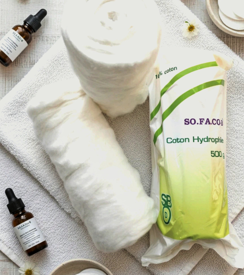 Coton hydrophile SO.FA.CO-B - 100% pur coton